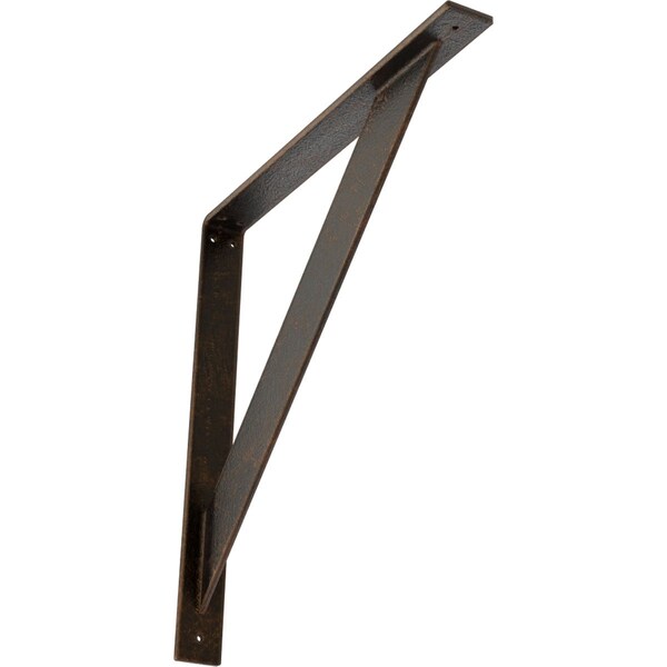 Ekena Millwork Traditional Steel Bracket, Antiqued Bronze 2"W x 20"D x 20"H BKTM02X20X20TRABZ - main